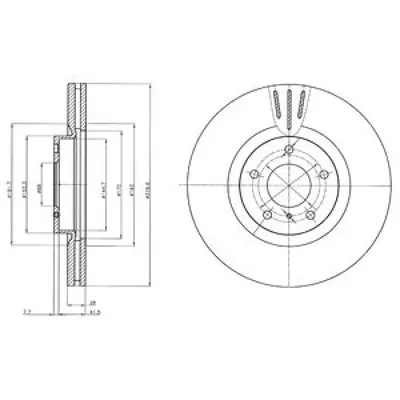 Disc frana DELPHI BG4107