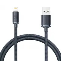 Cablu Date si Incarcare USB-A - Lightning Baseus Crystal Shine Series, 20W, 1.2m, Negru CAJY000001