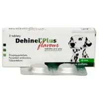 Antiparazitar intern pentru caini Dehinel Plus Flavour 2 cpr folie