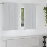 vidaXL Perdele Opaque cu Inel 2 buc. Gri Deschis 140 x 140 cm
