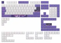 Capace pentru tastatură Dark Project – Violet Horizons, PBT, violet/alb