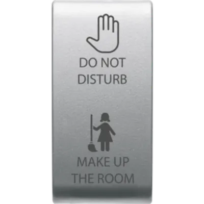 Placa pentru buton - NEUTRAL - DND+MUR - 1 MODULE - TITANIUM - CHORUS