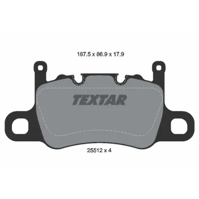 Set placute frana, frana disc TEXTAR 2551201