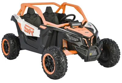 Mașinuță electrică jeep Moni - Typhoon KKL-808, portocaliu