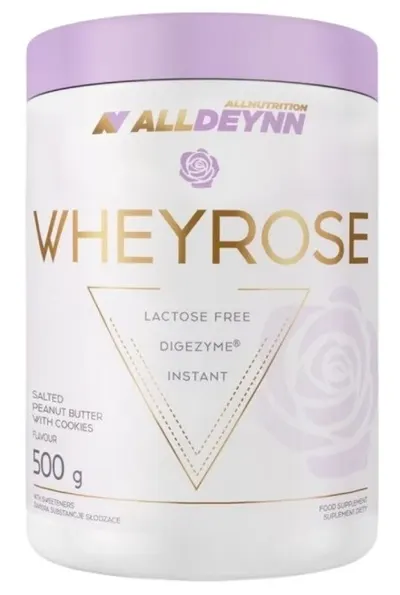 AllDeynn Wheyrose, caramel sărat și unt de arahide, 500 g, AllNutrition