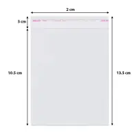 Pungi cu clapetă adezivă - lungimi între 2 și 40cm (set 1000 buc) - 2x13,5cm