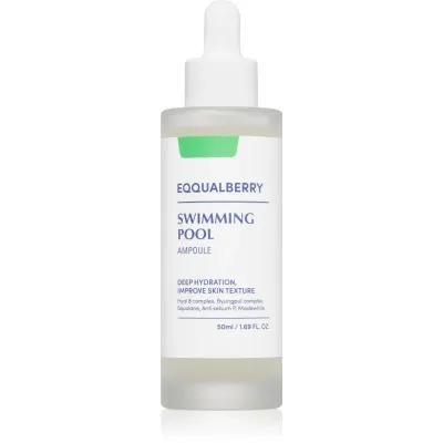 EQQUALBERRY Swimming Pool Ampoule ser cu hidratare intensă cu efect calmant 50 ml