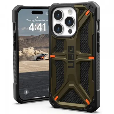 Husa pentru Apple iPhone 15 Pro, Urban Armor Gear, Monarch Kevlar, Verde