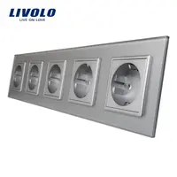 Priza Schuko Cvintupla Gri