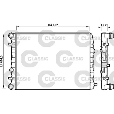 Radiator, racire motor VALEO 232862