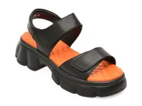 Sandale GRYXX negre, 66387, din piele naturala