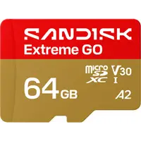Card Memorie microSDXC SanDisk Extreme GO Android A2, 64Gb, Clasa 10 / UHS-1 U1 SDSQXGN-064G-GN6MN