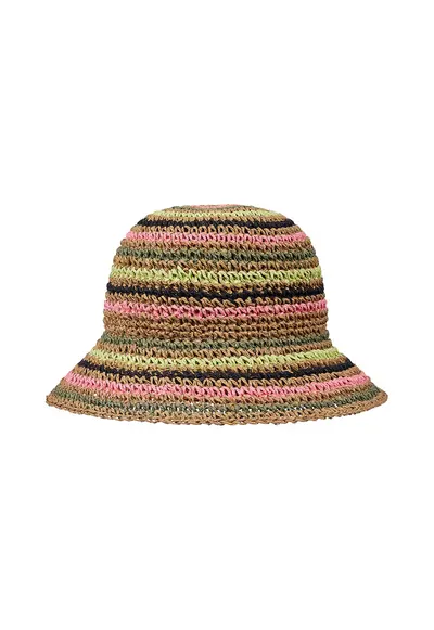 Palarie bucket cu aspect crosetat - Multicolor