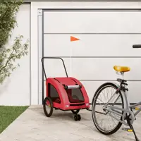 Gossi remorca de bicicleta animale companie, rosu, textil oxford/fier