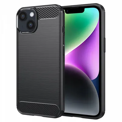 Husa pentru Apple iPhone 14, Techsuit, Carbon, Neagra