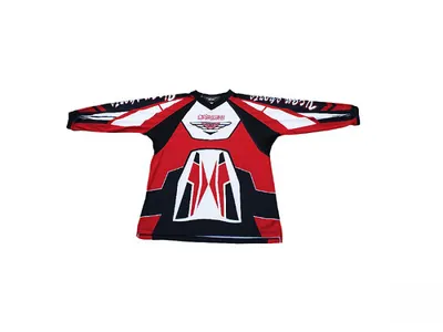 Tricou motocross copii, VT07, culoare rosu negru, marime YXL