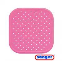Covoras antiderapant de dus cu ventuze pentru fixare 56x56 cm roz