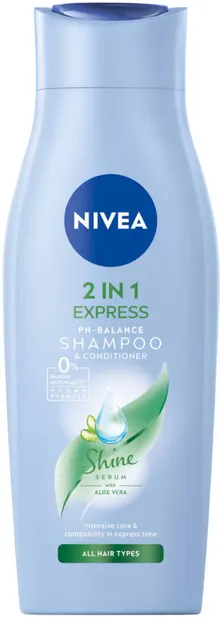 Nivea Șampon și balsam Express Care, 2 în 1, 400 ml