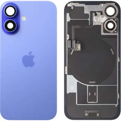Capac Baterie Apple iPhone 16, Albastru (Ultramarine), Swap