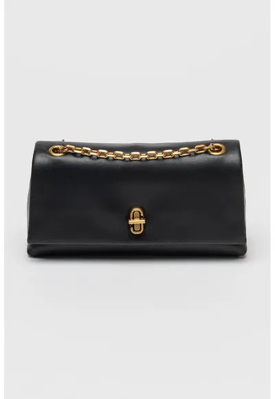 Geanta crossbody din piele The Dual - Negru