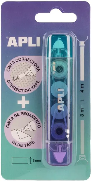 Bandă corectoare Apli 2 în 1 - cu bandă adezivă