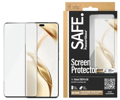 Protector de sticlă SAFE - Ultra Wide Fit, Honor 200 Pro, transparent