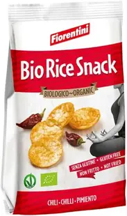Gustări organice din orez cu chili, 40 g, Fiorentini