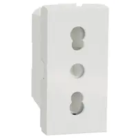 Priza 1M standard italian Schneider Noua Unica NU302318, alb