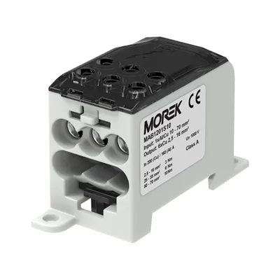Distribuitor OJL200A in 1xAl/Cu70 out 6xCu 16mm² Distribution block