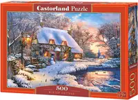 Puzzle Castorland din 500 de piese - Casa de iarna, Dominic Davison