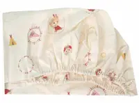 Set cearceafuri Mici indieni patut bebelus 63x127 cm cu elastic din bumbac