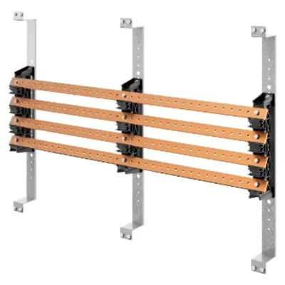 Pair of Busbar-Holder - For Flat Busbars 30x10 - 630a - For Structures D=400 - Structures L=850 - For Qdx 630h