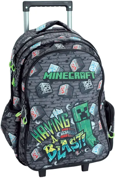 Ghiozdan cu roți GIM Minecraft - Having a Blast
