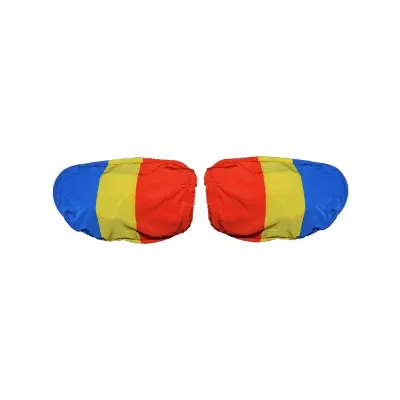 Huse tricolore pentru oglinzi auto, 18 x 23 cm, set 2 buc