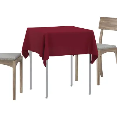 vidaXL Țesătură pentru masă 5 buc. Roșu Vin 110 x 110 cm Poliester