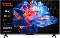 Televizor smart TCL – 43P69K, 43'', 4K, DLED, HDR10+, AI HDR, procesor AiPQ, Dolby Atmos 2x10W, Google TV, negru