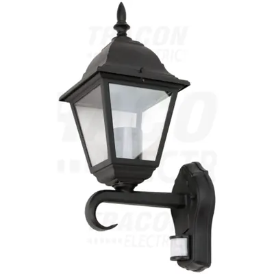 CIL de perete exterior, cu brat în picioare, detect. miscaren230VAC, 50Hz, E27, max.60W, IP54