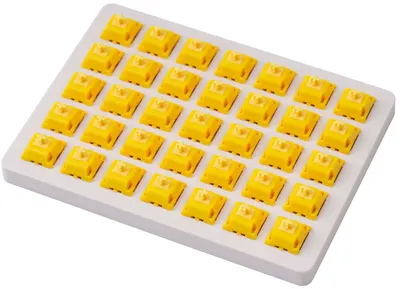 Set switch-uri Keychron - Gateron Cap Golden Yellow, 35 buc.