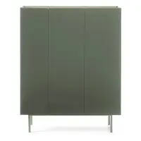 Comodă verde înaltă cu aspect de lemn de stejar 95x120 cm Arista – Teulat