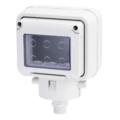 Doza aparenta etansa - 3 modul - POST HEAD - GREY RAL 7035 - IP55