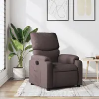 Gossi fotoliu rabatabil, maro inchis, material textil