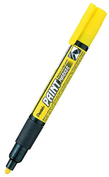 Marker permanent Pentel Paint MМP20 - 4.0 mm, galben