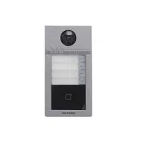 Videointerfon de exterior IP WiFi Hikvision DS-KV8413-WME1(C), 2MP, PoE, Mifare, aparent, 4 familii
