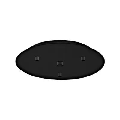Canopy 3-fold, surface mounted black