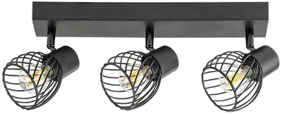 Spot Rabalux - Aberama 73003, IP20, E14, 3 x 10W, 230V, negru