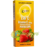 Vitamina C cu Aroma de Capsuni pentru Copii 100mg 30cpr