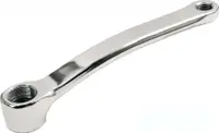 Brat pedalier, otel, ax patrat, lungime 170mm, crom