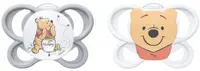 Suzete din silicon NUK Perfect Match Air - 0-6 luni, 2 bucăți, Winnie the Pooh