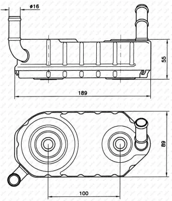 Termoflot Radiator Ulei (automatic) Audi A3; Seat Alhambra, Cordoba, Cordoba Vario, Ibiza Ii, Leon, Toledo I, Toledo Ii; Skoda Octavia I; Vw Bora, Corrado, Golf Iii, Golf Iv, Golf V 1.0 Intre 1988-201