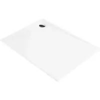 Cadita dus dreptunghiulara alba 100x80 cm Kerria Plus, Deante